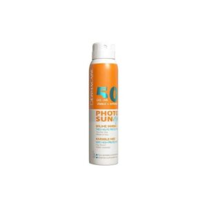 Dermacare Photosun : Brume solaire SPF50+ invisible en flacon de 150ml.