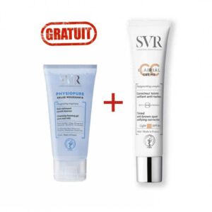 Coffret SVR Clairial CC crème Light SPF50 et Gelée Moussante Physiopure SVR
