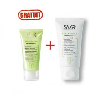 Pack SVR Sebiclear : Crème anti-imperfections  + gel moussant 55ml