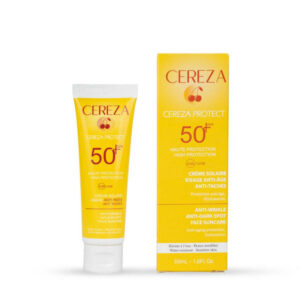 CEREZA - crème Solaire 3en1  - 50ml : Protection Anti-âge et Anti-tâche