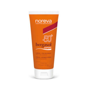 Noreva Bergasol SPF 50 + -  Crème solaire avec une texture fini invisible en flacon de 40ml.