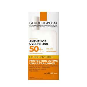 La Roche-Posay - Crème solaire Anthelios UVmune 400 - Protection fluide ultra-longue SPF50+ en format 50ml, invisible sur la peau.