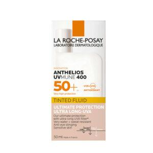 La Roche-Posay - Anthelios UVmune 400  : Crème solaire fluide teintée ultra-longue protection SPF50+ en format 50ml.