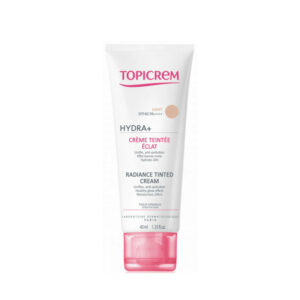 Topicrem - crème teintée éclatante - Hydra+ SPF 40 - version légère - 40ml.