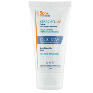 Ducray - protection solaire liquide : Keraknyl UV SPF 50+ en format 30 ml