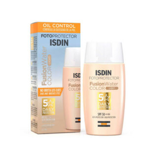 Écran solaire teinté SPF 50+ - Isdin Fotoprotector Fusion Water color - version légère - 50ml.