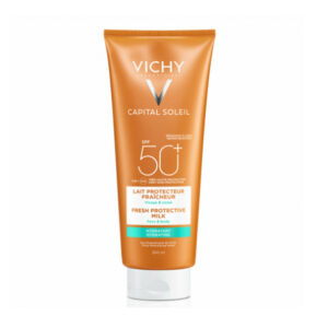 Vichy Capital Soleil  - crème solaire SPF50+ - Format 300ml pour une protection fraîcheur optimale.