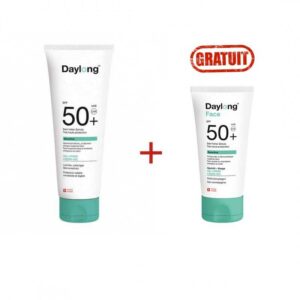 Pack Daylong Sensitive : Gel Crème SPF50+ 100 ML et Fluide Visage SPF50 50ml