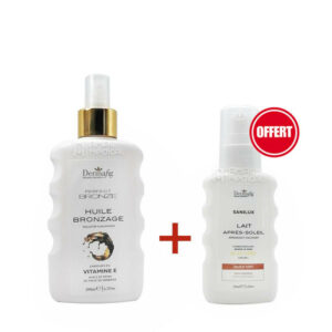 Offre spéciale Dermafig : Obtenez un pack de bronzage offert pour chaque pack acheté.