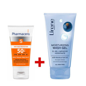 Pharmaceris Spectrum - pack Hydratant : Écran solaire- 50ml + Gel nettoyant Lirene 150ml