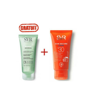 Pack Duo SVR Sun Secure : Crème solaire pour peaux sèches à très sèches + Gel moussant déodorant - Spirial 55ML.