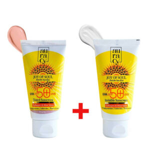 Pack Promotionnel Auracy : Écran Solaire Invisible SPF50+ Teinté Rose - Protection et Hydratation Intenses