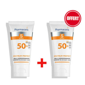Pharmaceris S Spectrum - Écran solaire invisible - Protect SPF 50+ - 50ml en pack promotionnel.