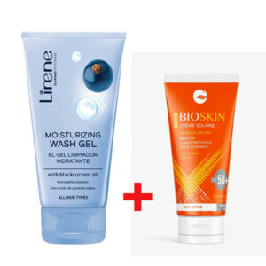 pack Bioskin : Pack écran solaire teinté + Gel nettoyant Lirene.