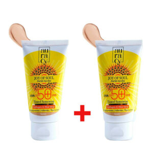 Pack Promotionnel Auracy : Écran Solaire Teinté SPF50+ - Référence Beige - 50g