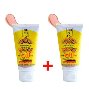 Pack Écran Solaire Teinté SPF50+ Auracy - Rose - 50g : Protection et Hydratation Intenses