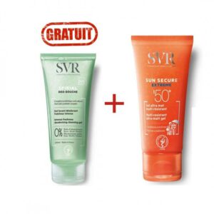 Pack SVR Sun Secure extrême SPF50+ avec Spirial gel moussant déodorant 55ml
