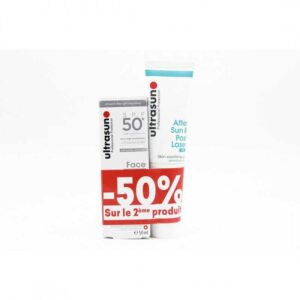 Pack Ultrasun : Soin visage anti-âge et anti-pigmentation + Soin après-soleil et post-laser