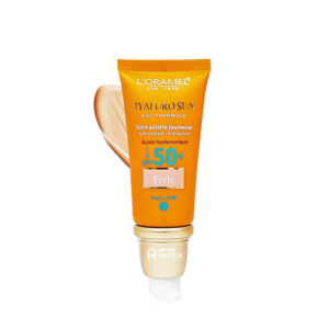 Crème solaire teintée pour une peau jeune - SPF50+ - L'Oramel Hyalurosun - teinte perle - 40ml