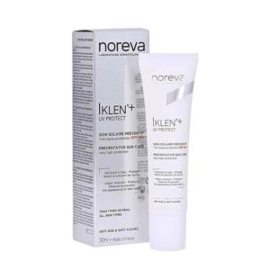 Noreva  - crème solaire - IKLENE+ SPF50+ de 30ml, pour prévenir les tâches cutanées.